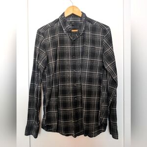 J. Crew Slim Shirt, Plaid (Grey, Black, White)